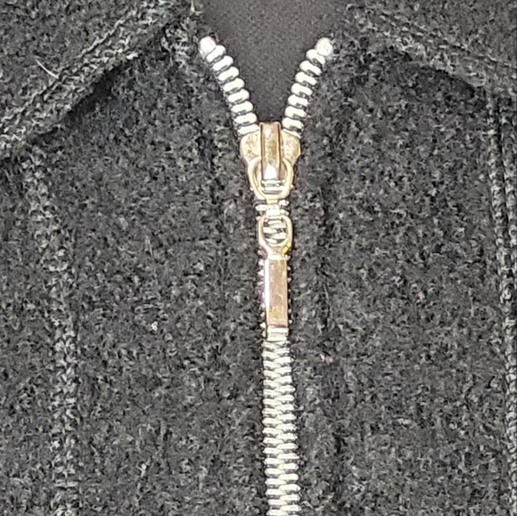 Style & Co. Vintage Full Zip Wool Jacket - Size MP - Picture 5 of 6